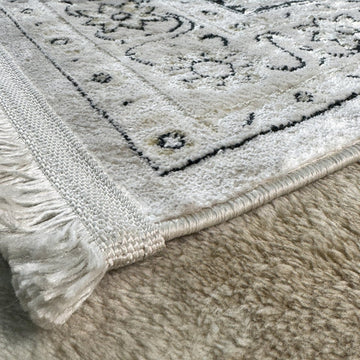 Prayer Rug - Muslim Gift (Cream) - Islamic Wall Art Store