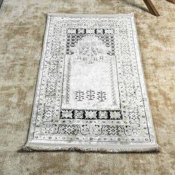 Prayer Rug - Muslim Gift (Cream) - Islamic Wall Art Store