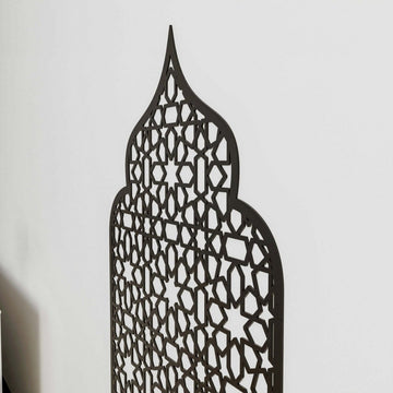 Prayer Space Interior Mihrab with Geometric Design | 8 - Pointed Star Motif - Islamic Wall Art Store