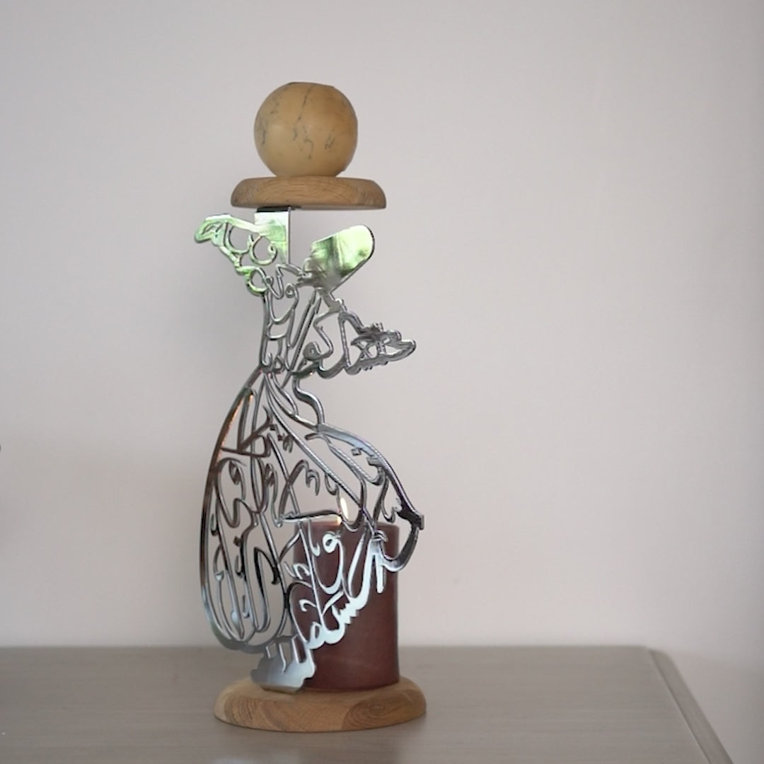 Whirling Dervish Islamic Candle Holder: Perfect Gift for Art Lovers