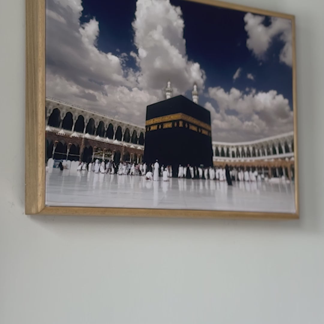 Masjid Al Haram (Kaaba, Bayt Allah) - Islamic Wall Art | Light Box Fabric Painting
