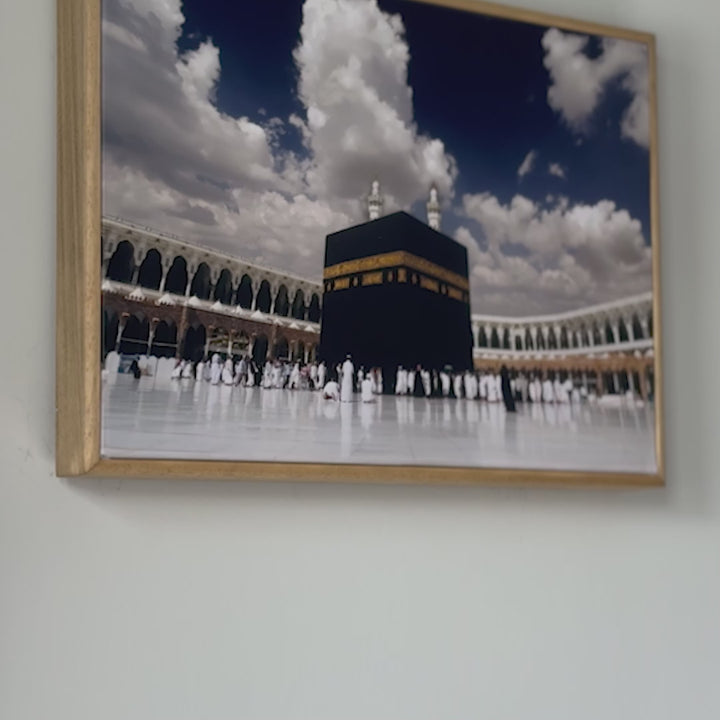 Masjid Al Haram (Kaaba, Bayt Allah) - Islamic Wall Art | Light Box Fabric Painting