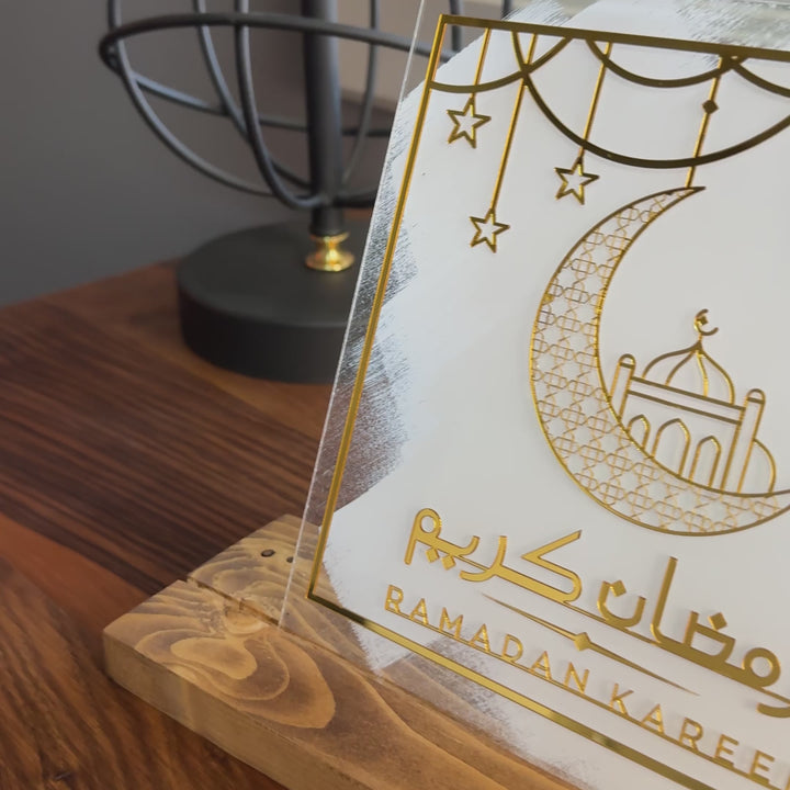unique-ramadan-decor-wooden-based-square-tabletop-video-ramadan-kareem-latin-arabic-plexiglass-islamicwallartstore
