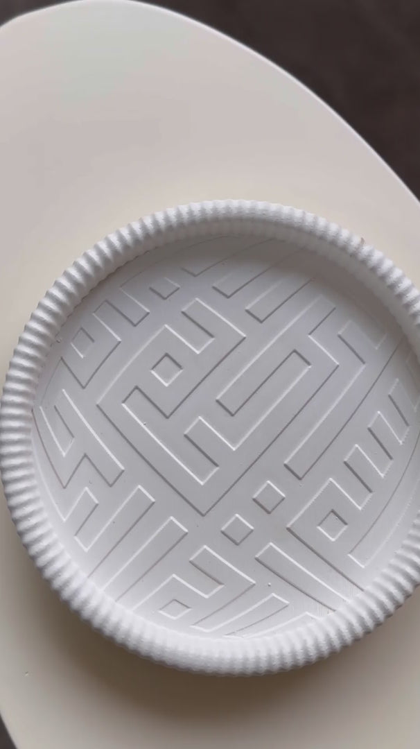 Rundrelief aus kufischen Basmala-Steinen – Moderne islamische Dekoration