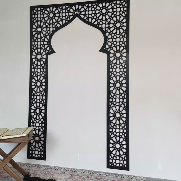 wooden-islamic-wall-art-set-video-allah-muhammed-calligraphy-mihrab-design-ramadan-decor-islamicwallartstore