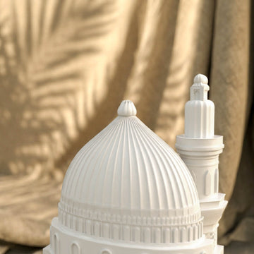 Kaaba, Al-Aqsa, Al-Nabawi, ensemble de 3 mosquées - Décoration de table islamique en pierre