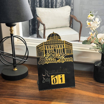 Ramadan Calendar Islamic Gift Ramadan Table Decor - Masjid Al Aqsa - Islamic Wall Art Store