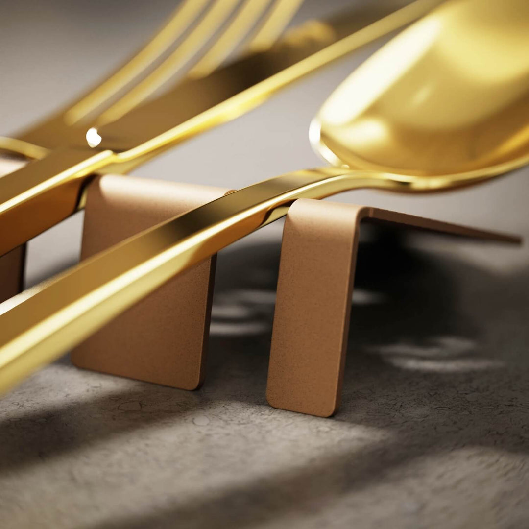 Ramadan Kareem Metal Cutlery Holder – Islamic Iftar Table Decor