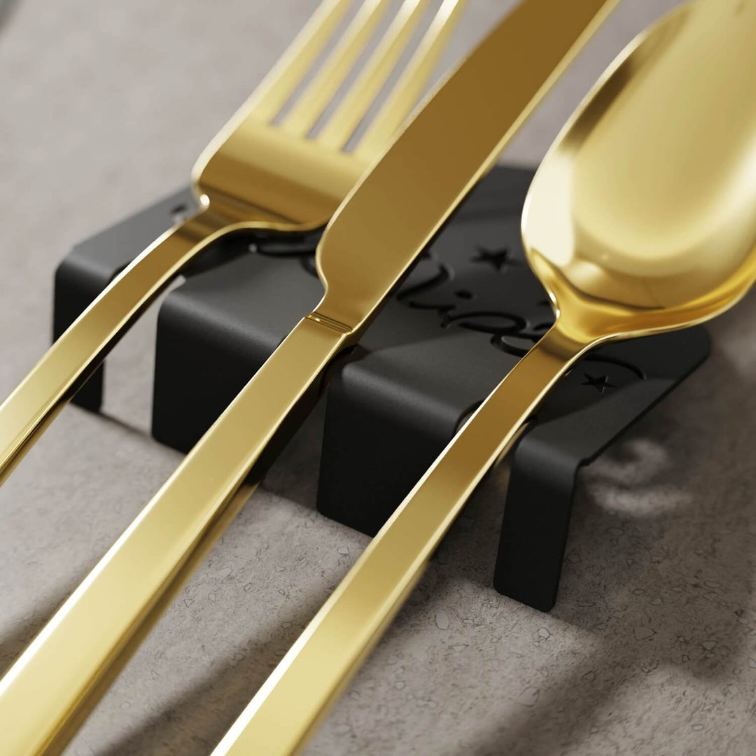 Ramadan Kareem Metal Cutlery Holder – Islamic Iftar Table Decor