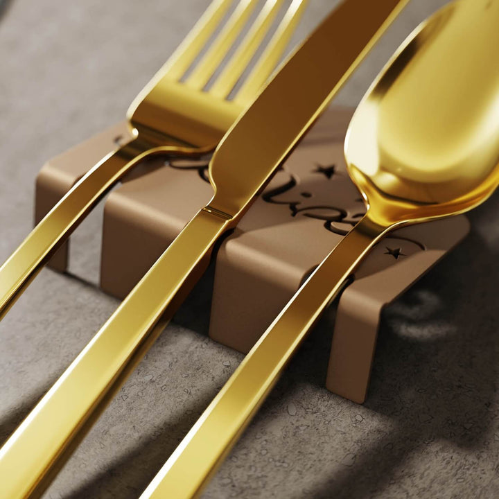 Ramadan Kareem Metal Cutlery Holder – Islamic Iftar Table Decor