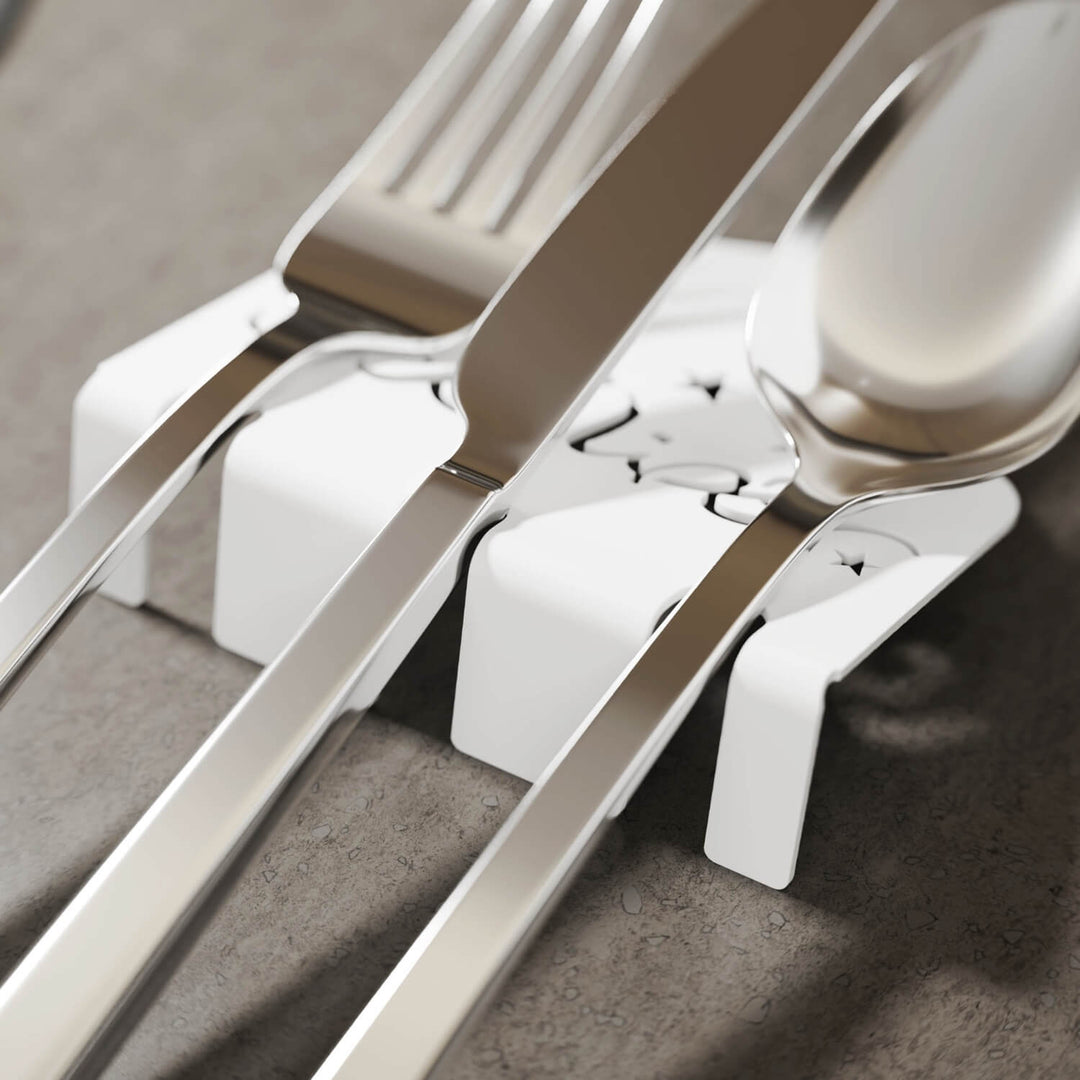 Ramadan Kareem Metal Cutlery Holder – Islamic Iftar Table Decor