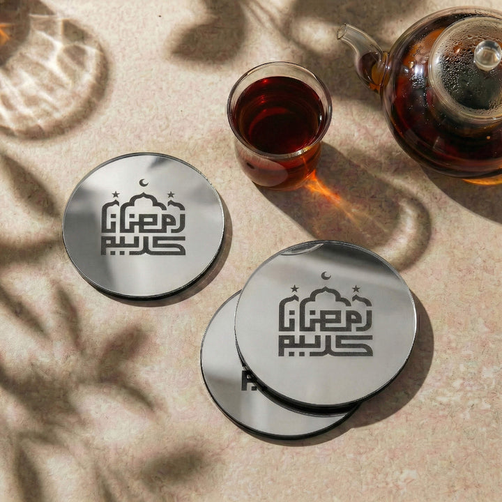 Modern Islamic Acrylic Coasters – Ramadan Table Decor
