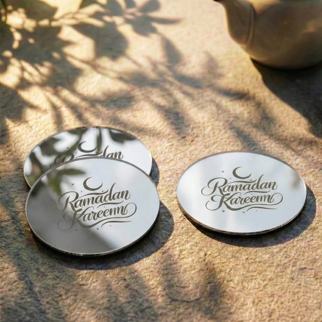 Modern Islamic Acrylic Coasters – Ramadan Table Decor