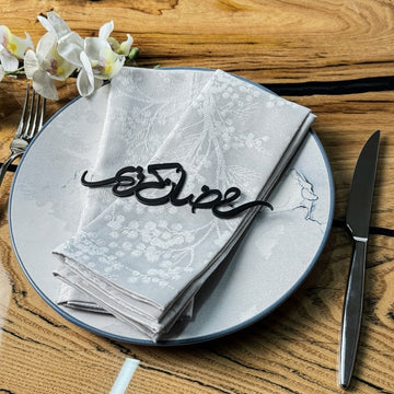 Ramadan Kareem Metal Napkin Ornament Iftar & Eid Table Setting Decor - Islamic Wall Art Store