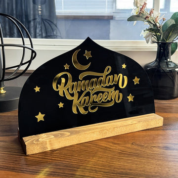 Ramadan Kareem Written Tabletop Decor - Islamic Gift Ramadan Decor - Islamic Wall Art Store