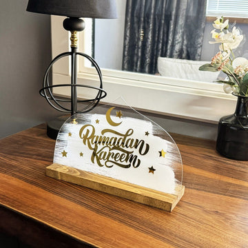 Ramadan Kareem Written Tabletop Decor - Islamic Gift Ramadan Decor - Islamic Wall Art Store