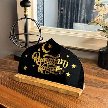 Ramadan Kareem Written Tabletop Decor - Islamic Gift Ramadan Decor - Islamic Wall Art Store