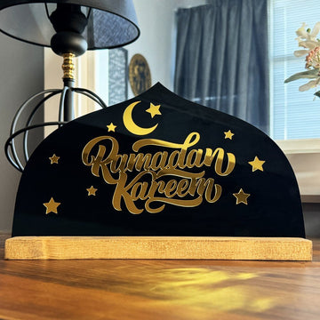 Ramadan Kareem Written Tabletop Decor - Islamic Gift Ramadan Decor - Islamic Wall Art Store