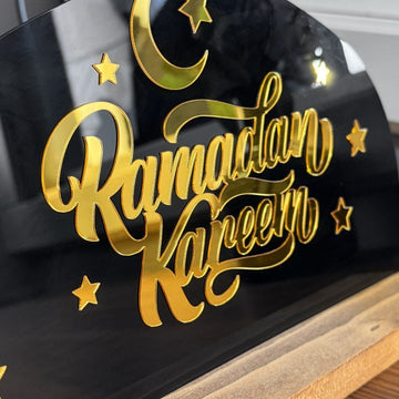 Ramadan Kareem Written Tabletop Decor - Islamic Gift Ramadan Decor - Islamic Wall Art Store