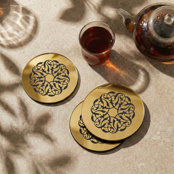 Modern Islamic Acrylic Coasters – Ramadan Table Decor