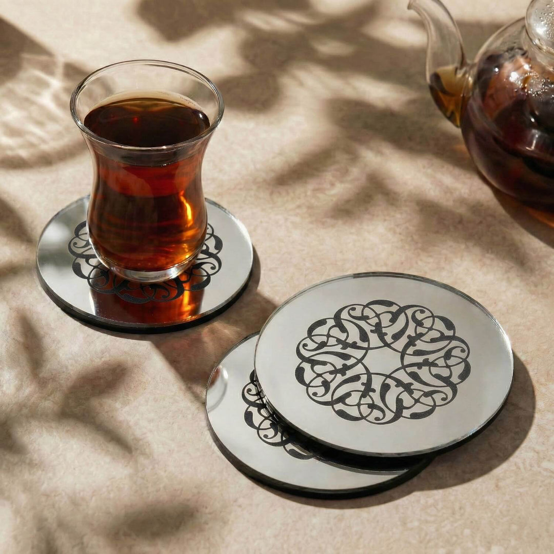 Modern Islamic Acrylic Coasters – Ramadan Table Decor