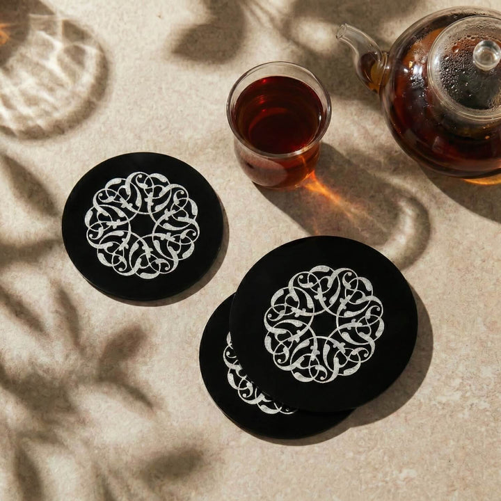 Modern Islamic Acrylic Coasters – Ramadan Table Decor