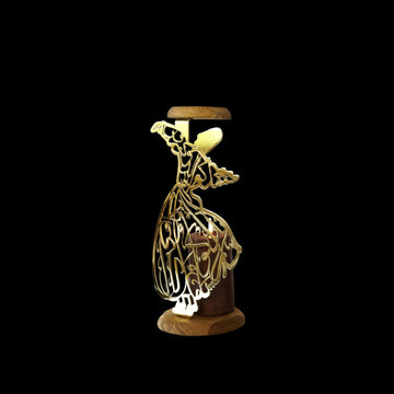 shiny-gold-whirling-dervish-candle-holder-islamic-home-decor-islamicwallartstore