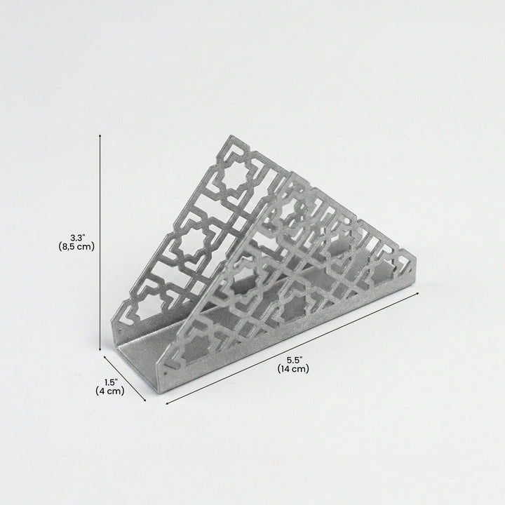 Geometric Islamic Napkin Holder – Metal Iftar Table Decor