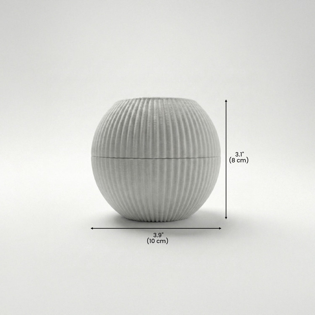 Modern Minimalist 2-Piece Stone Incense Burner – Closable Geometric Mabkhara