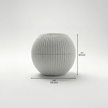 Modern Minimalist 2-Piece Stone Incense Burner – Closable Geometric Mabkhara