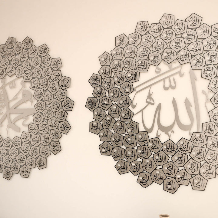 silver-99-names-of-allah-asma-ul-nabi-muhammad-elegant-islamic-wall-art-islamicwallartstore