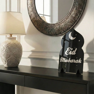 Déco de table cosmique Aïd Moubarak – Support lune et étoiles