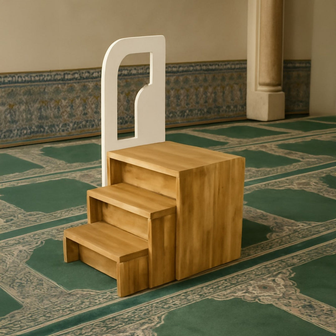 small-wooden-minbar-elegant-design-great-choice-for-limited-space-prayer-room-decor-islamicwallartstore