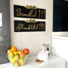 Start with Bismillah, End with Alhamdulillah Wooden Islamic Wall Art - Islamic Wall Art Store