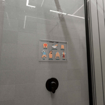 Step - by - Step Ghusl Guide - Educational & Decorative Acrylic Art - Islamic Wall Art Store
