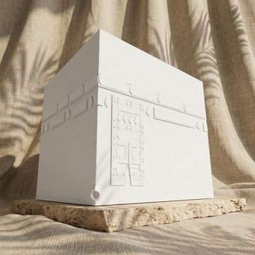 Kaaba, Al-Aqsa, Al-Nabawi, ensemble de 3 mosquées - Décoration de table islamique en pierre