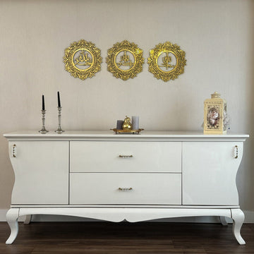 Subhanallah Allahuakbar Alhamdulillah Wooden Islamic Wall Art Decor - Islamic Wall Art Store