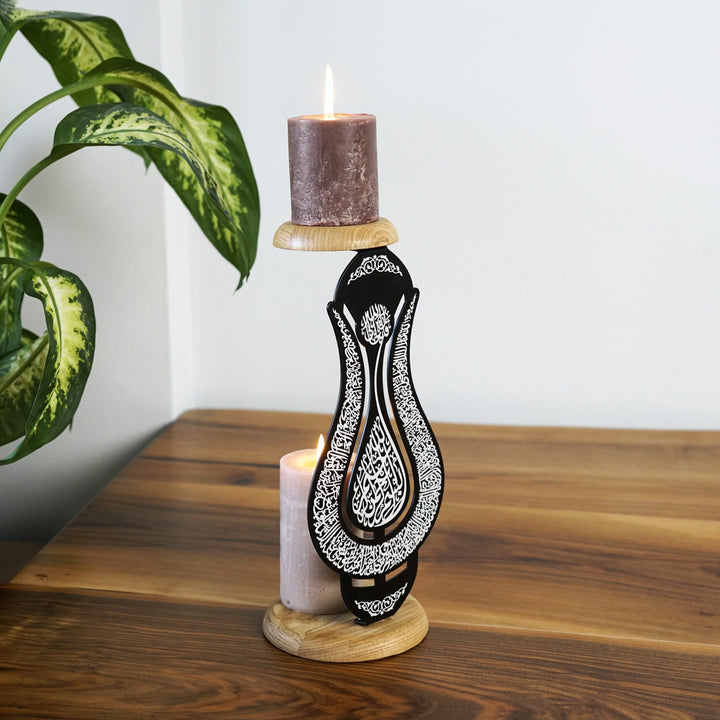 tulip-shaped-ayatul-kursi-islamic-candle-holder-black-elegant-islamic-artistry-islamicwallartstore