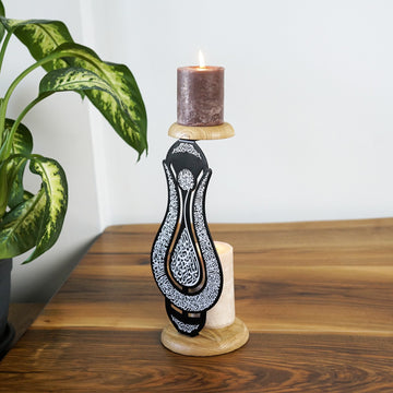 tulip-shaped-ayatul-kursi-islamic-candle-holder-black-islamic-gifts-islamicwallartstore