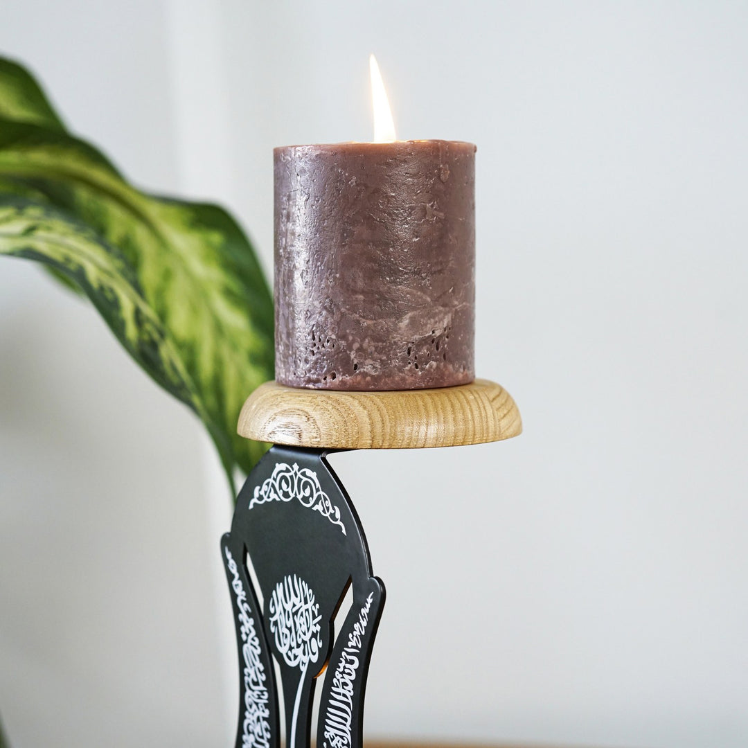 tulip-shaped-ayatul-kursi-islamic-candle-holder-black-tulip-design-arabic-calligraphy-islamicwallartstore