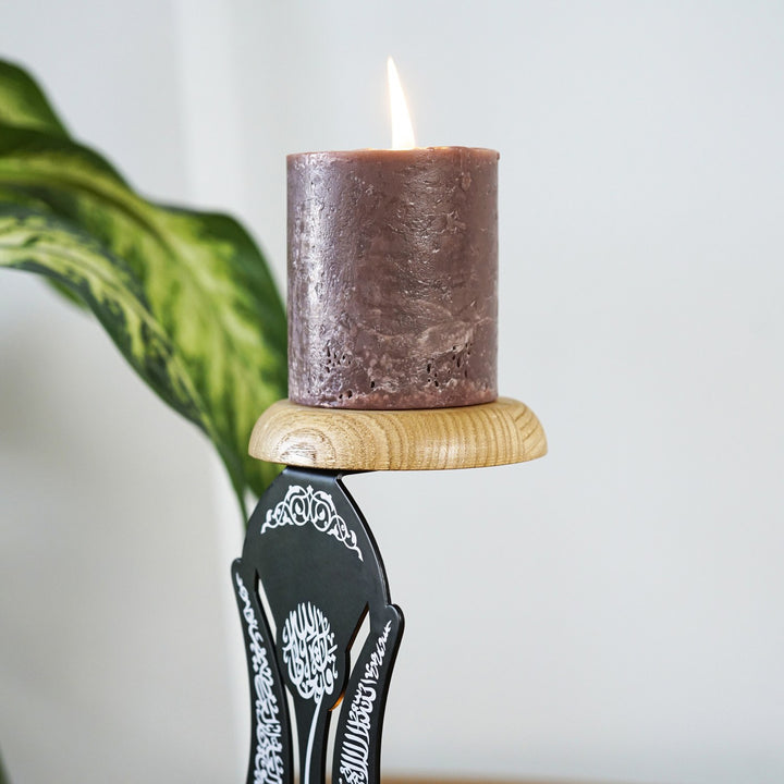 tulip-shaped-ayatul-kursi-islamic-candle-holder-black-tulip-design-arabic-calligraphy-islamicwallartstore