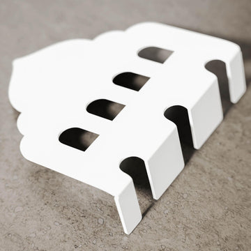 Mosque Dome metal cutlery holder in white