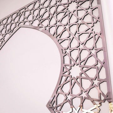 Wooden Mihrab for Home Prayer Space - Islamic Wall Art | 10 Pointed Star - Islamic Wall Art Store