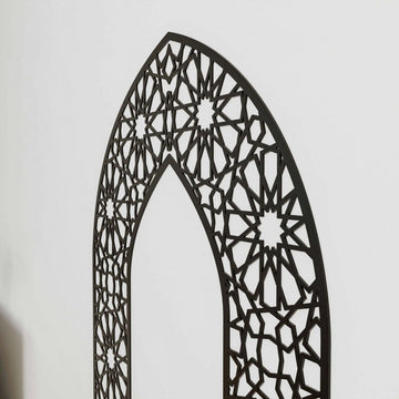 Wooden Mihrab for Your Prayer Room - Islamic Wall Art | 12 - Pointed Star - Islamic Wall Art Store