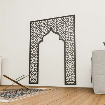 Wooden Mihrab Muslim Home Decors – Prayer Room Ideas | Islamic Wall Art - Islamic Wall Art Store