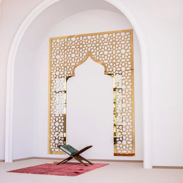 Wooden Mihrab Muslim Home Decors – Prayer Room Ideas | Islamic Wall Art - Islamic Wall Art Store