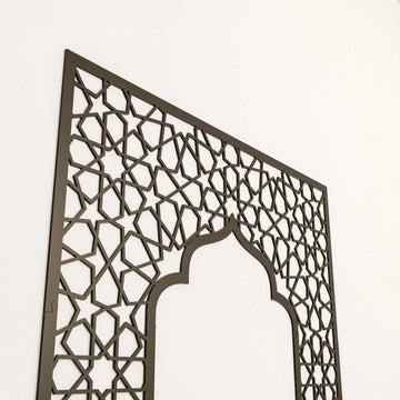 Wooden Mihrab Prayer Room Decor - Spiritual Islamic Wall Arts for Home - Islamic Wall Art Store
