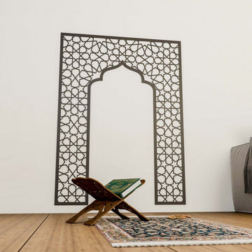 Wooden Mihrab Prayer Room Decor - Spiritual Islamic Wall Arts for Home - Islamic Wall Art Store