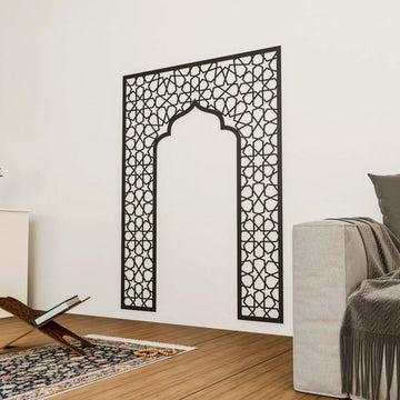 Wooden Mihrab Prayer Room Decor - Spiritual Islamic Wall Arts for Home - Islamic Wall Art Store