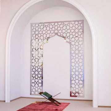Wooden Mihrab Prayer Room Decor - Spiritual Islamic Wall Arts for Home - Islamic Wall Art Store